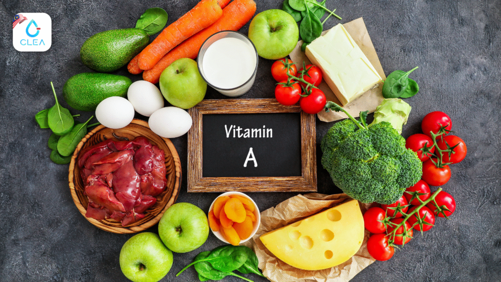 Vitamin A is important for immune system, vision and skin.